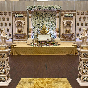 Scène de réception sur le thème des mariages sri-lankais, scène de cérémonie de mariage sud-indienne, scène de cérémonie Shagun de mariage tamil - Product Image 1