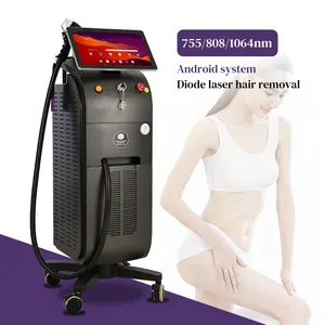 DF Laser 600-1800W Diode Hair Removal Titanium for All Skin Type Laser Ice 755nm 810nm 1064nm Ice Stationary 1~300j/cm2