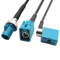 Cable de Extensión de Antena Personalizado de 10 cm, Cable HF con Ángulo de 90 Grados, Conector Hembra y Macho Fakra Tipo Z H I, 0-3 GHz, para Uso en Telecomunicaciones