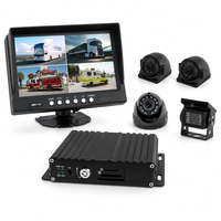 Système de caméra embarquée MDVR 4/8 canaux avec écran tactile IPS 7 pouces, GPS, WiFi, 3G/4G, 12-36V, enregistreur vidéo pour camions, bus et flottes
