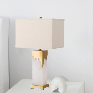 Đèn Bàn Phong cách Trung Quốc Sáng Tạo phòng ngủ sang trọng Đèn đầu giường hiện đại bằng đá cẩm thạch trắng - Product Image 4