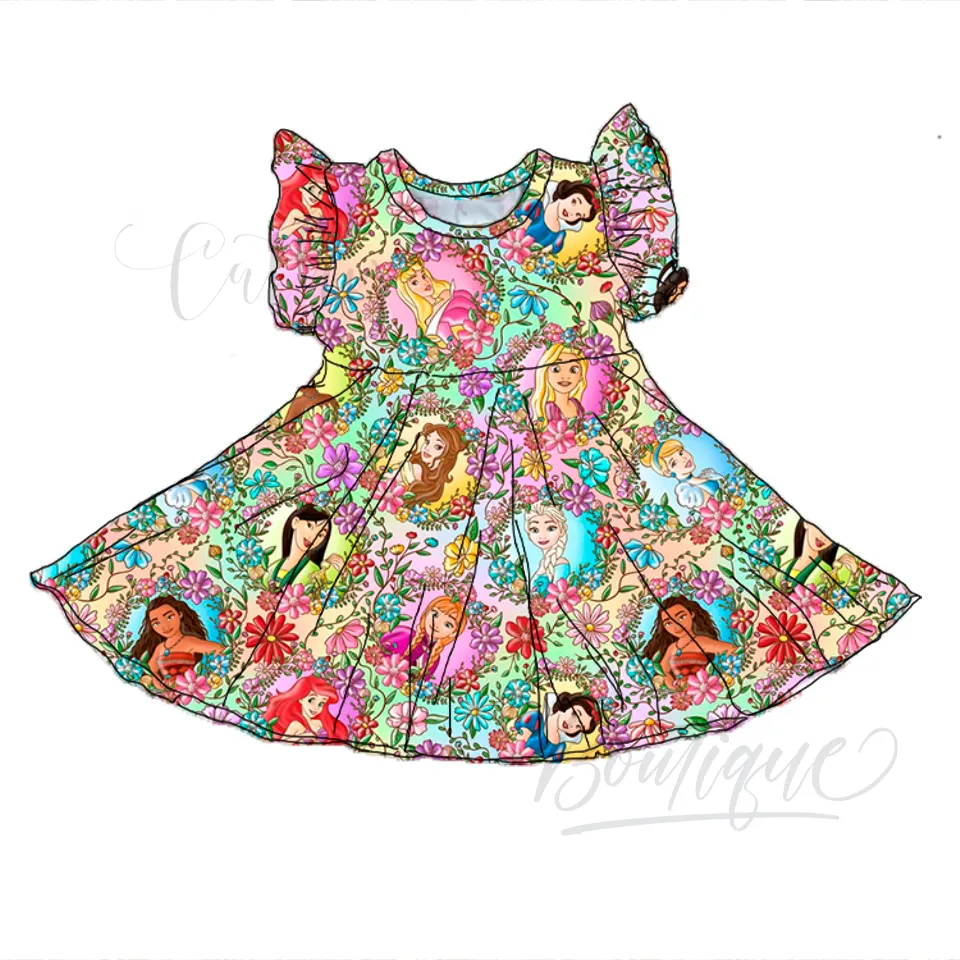 Đầm Công Chúa Nhân Vật OEM & ODM Cho Bé Gái Váy Bé Gái 2 Tuổi