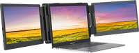 Eloam EL-X2 11.6 pouces Full HD IPS Portable Monitor Extender pour ordinateur portable Triple Display Dual USB Type-C Interface 2 Speakers Plug