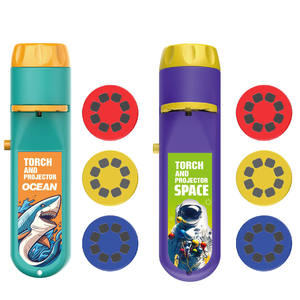 Proyector de antorcha para niños, juego de Ciencia Educativa, libro de cuentos para dormir para bebés, linterna, proyector, juguete de educación temprana (dinosaurio) - Product Image 5