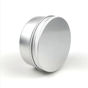 Scatola Cosmetica in Alluminio Placcato <span class=keywords><strong>Oro</strong></span> da 8oz con Stampa Personalizzata, Finitura Laccata, Basso MOQ, Tappo a Vite in Latta per Crema Viso e Cura della Pelle - Product Image 2