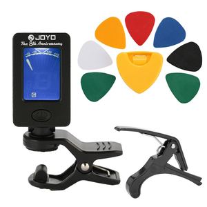 Kit di Accessori per Chitarra: Accordatore, Capotasto, <span class=keywords><strong>Portaplettri</strong></span> con 7 Plettri - Product Image 1