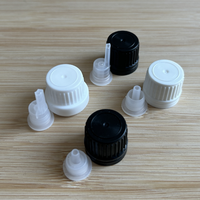 Flacon compte-gouttes en verre transparent de 20 ml avec compte-gouttes et réducteur d'orifice pour huile essentielle, mélange de parfum