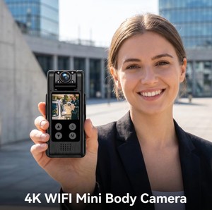 <span class=keywords><strong>Caméra</strong></span> d'action ultra HD 4K portable L10 WIFI Mini Body, enregistreur vidéo portable, objectif rotatif à 180 degrés, contrôle des sports d'action - Product Image 1