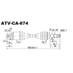 Eje de transmisión de eje CV delantero derecho de repuesto OE para 2019-2025 para <span class=keywords><strong>Can</strong></span> <span class=keywords><strong>Am</strong></span> <span class=keywords><strong>Maverick</strong></span> <span class=keywords><strong>Sport</strong></span> <span class=keywords><strong>1000</strong></span>/Commander 1000R DPS nuevo ATV UTV - Product Image 2