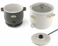 Marmite Électrique Économique à Chauffage Lent et Haute Puissance 650W 1Qt pour Soupes et Nouilles – Idéale pour les Réunions Familiales