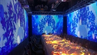 Projecteur d'affichage holographique 3D immersif, écran de projection, jeux interactifs muraux, taille personnalisée, plusieurs joueurs, salle à manger