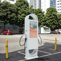 BHZD Chargeur EV AC 44kW Type 2 Double Connecteur, Station de Recharge Publique Autonome IP54 CE, Entrée 380V, Nouveau Modèle