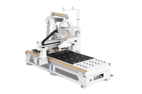 Máquina CNC para Muebles 1328, Router CNC con Sistema ATC, Máquina de Perforación y Ranurado de Puertas de Madera con Husillo de Sierra