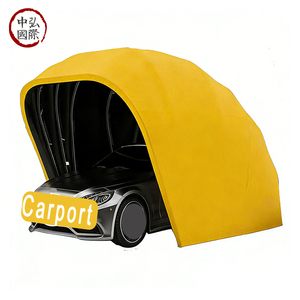 Abri de voiture moderne rétractable et pliable pour l'extérieur, cadre en <span class=keywords><strong>acier</strong></span> inoxydable résistant à la corrosion, plusieurs tailles au choix, installation facile - Product Image 1