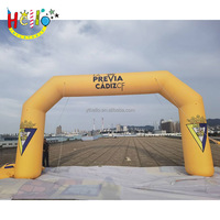Arche d'arrivée de départ personnalisée pour la course à pied Porte d'entrée gonflable pour marathon avec bannières imprimées