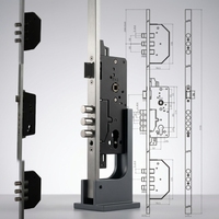 Corps de serrure magnétique de serrure de porte de mortaise de loquet silencieux de prix usine pour le multipoint de porte d'UPVC