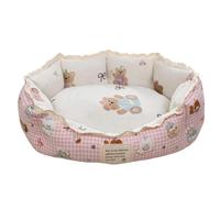 Lit pour animaux de compagnie PKY pour chiens et chats de petite et moyenne taille, coussin de couchage en coton PP doublé de velours d'hiver, motif de dessin animé, canapé-lit