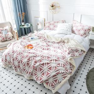 Housse de couette d'hiver en flanelle de laine de style nordique deux côtés - Product Image 6