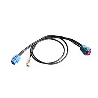 Harness Kabel Koaksial Terlindung Tahan Air H-MTD untuk Seri E6Z064-001, Casing Plastik Kepala Lurus Satu Ruangan