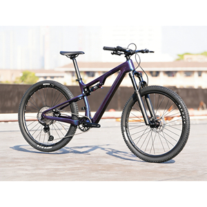 Bicicleta <span class=keywords><strong>de</strong></span> Montaña <span class=keywords><strong>de</strong></span> Fibra <span class=keywords><strong>de</strong></span> Carbono con Suspensión Completa <span class=keywords><strong>de</strong></span> 29 Pulgadas, Doble Suspensión, 12 Velocidades, Frenos <span class=keywords><strong>de</strong></span> Disco Hidráulicos, Ligera - Product Image 1