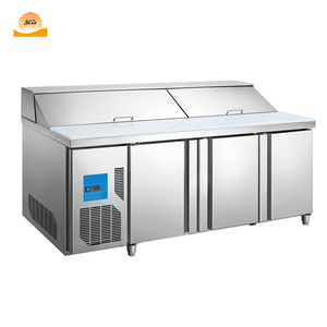 <span class=keywords><strong>Vitrine</strong></span> réfrigérée en acier inoxydable à 1/2/3 portes pour <span class=keywords><strong>pizza</strong></span>, fruits, conservation des aliments frais, salade - Product Image 2