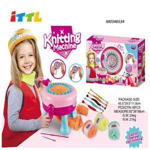 Machine à tricoter interactive pour filles, machine à tisser intelligente, aiguilles tricotées pour enfants, bricolage automatique, jouet fait main - Product Image 2