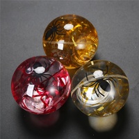 Enfant classique TPE boule d'eau araignée accessoire LED clignotant haute balle rebondissante jouet fête faveur balle rebondissante pour les enfants