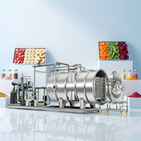 FDG-50 Vacuümvriesdroger voor dierenvoer, fabrieks prijs. Apparatuur voor het vriesdrogen van fruit, groenten, melk, koffie, snoep. Lyofilisator.
