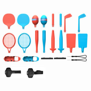 Pour le <span class=keywords><strong>nouveau</strong></span> commutateur 2 accessoires de jeu de <span class=keywords><strong>sport</strong></span> Bundle raquette de Tennis/tige de Golf/dragonne/bracelet/sabres légers Etc. - Product Image 2