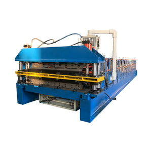 더블 레이어 컬러 스틸 타일 롤 성형기: 골판지 및 사다리꼴 시트 제조를위한 비용 절감 솔루션 - Product Image 1