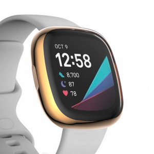 軽量透明ソフトバンパー TPU スクリーンプロテクター <span class=keywords><strong>Versa</strong></span> <span class=keywords><strong>3</strong></span>/Sense Watch 用 耐傷性ファッションシェル カスタムロゴ - Product Image 1