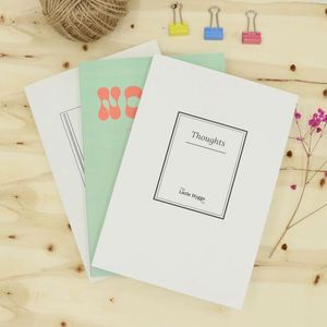 White Custom Printing Paperback 120 <b>Sheets</b> with 100g Lined Pages 300gsm Paper Soft Cover Classmate A5 School Gift Notebook - Product Image 1