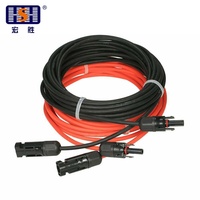 Kabel Ekstensi Surya 2m 3m 5m 10m (20 Kaki) & Kabel Tenaga Surya PV1F dengan Konduktor Tembaga