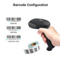 Escáner de código de barras de mano inalámbrico/con cable USB, fuente de luz CCD, interfaz RS232 para uso en tabletas, 1D 2D, código QR, en stock, 1, 2, 2