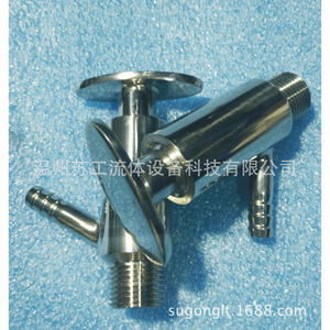 Vannes d'échantillonnage filetées à fixation rapide de type collier, fournies par le fabricant, vannes de contrôle sanitaires - Product Image 2