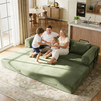 Canapé-lit modulaire en tissu, sans armature, en mousse pure, convertible, compressé sous vide, en rouleau, pour vente en gros