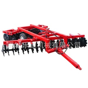Arado de discos de 120 cm de ancho, rojo, herramienta agrícola para preparación del suelo, accesorio para tractor - Product Image 5