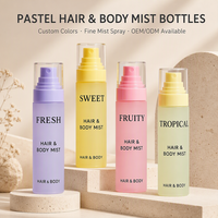 Flacon vaporisateur de parfum PET, pompe à pulvérisation fine, conteneur cosmétique rond, 50 ml, 100 ml, 120 ml, 150 ml, impression sérigraphique