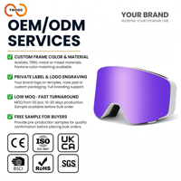 TWOOO SNOW09 Lunettes de ski magnétiques multifonctionnelles personnalisées avec logo OEM ODM, monture en TPU, verres en PC, protection UV400, anti-buée, sports de plein air