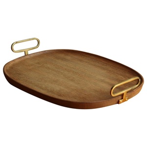 New Designs Wooden Coffee Tray for Serving Food Tray Handles Wholesale Price Latest Platter Service platter Real Wooden Tray - Product Image 2
