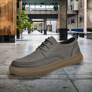 Chaussures décontractées vintage en cuir à lacets pour hommes, idéales pour la marche en extérieur, tendance mode printemps-été-automne - Product Image 2