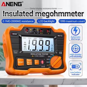 Mégohmmètre numérique Aneng MH10 100/250/500/1000V Testeur de résistance d'isolement et de terre - Product Image 5