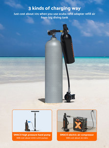 TUDIVING miglior prezzo LOGO OEM personalizzabile in pescatre vie <span class=keywords><strong>di</strong></span> ricarica respirare accessori per serbatoi <span class=keywords><strong>di</strong></span> aria fresca attrezzatura subacquea - Product Image 3