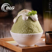 Machine à glace pilée commerciale en acier inoxydable de la marque BLG, équipement de restauration pour les boutiques de desserts, les magasins de thé au lait, usage professionnel