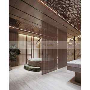 LL365 Stainless Steel Wall 3D <b>Sheet</b> 316 for Office Ceiling Art Decor 304 Water Ripple Stainless Steel Decoration <b>Sheet</b> - Product Image 2