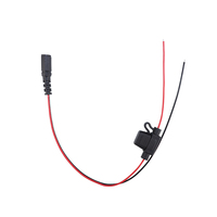 Vente en gros de bonne qualité Dc5.5 * 2.1mm connecteur mâle femelle avec fusible 5a vers câble d'alimentation cc à extrémité en queue de cochon