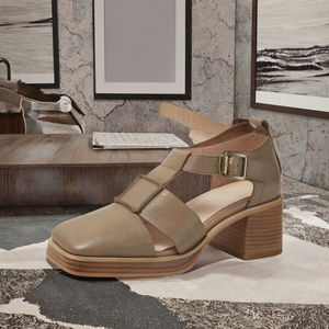 Zapatos Mary Jane Originales Clásicos de Alta Calidad, Marca Personalizada, 100% Cuero Genuino, Tendencia de Moda, Punta Cuadrada, Tacón Bloque, Primavera - Product Image 2