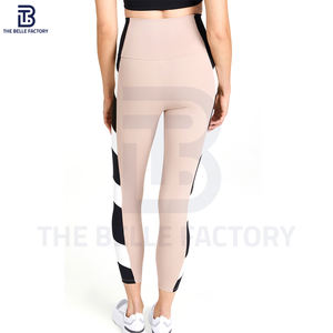 High Quality Women's Fitness Yoga Leggings Custom Logo Breathable Knitted <b>Fabric</b> Different Color Designs Waist Wholesale Price - Product Image 2