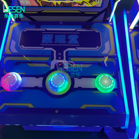 Máquina de Juego Arcade Infantil Operada con Monedas, Whack-a-Mole Multijuego, Equipo de Entretenimiento con Redención de Tickets para Centros de Juego/Centros Comerciales