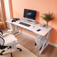 Escritorio de Computadora en Forma de L con Superficie de Madera Resistente y Estructura de Hierro, Diseño Ergonómico, 5+ Espacios de Almacenamiento, para Oficina